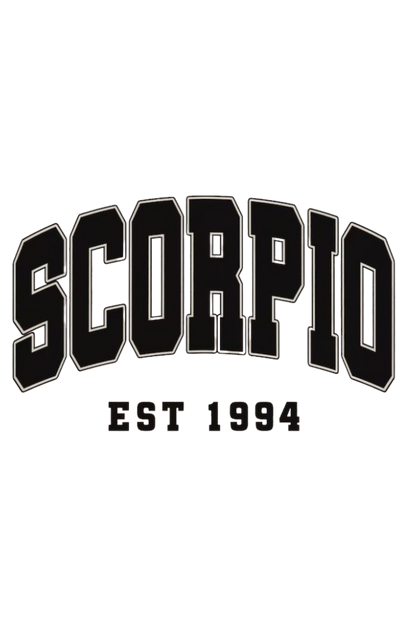 Unisex Custom Year Scorpio Sweatshirt