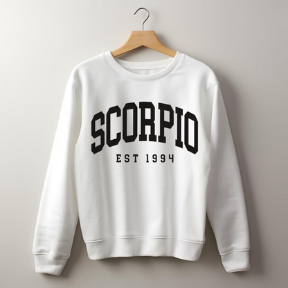 Unisex Custom Year Scorpio Sweatshirt