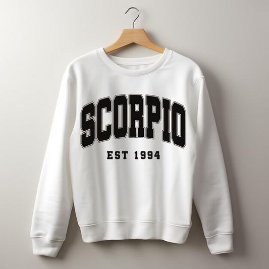 Unisex Custom Year Scorpio Sweatshirt