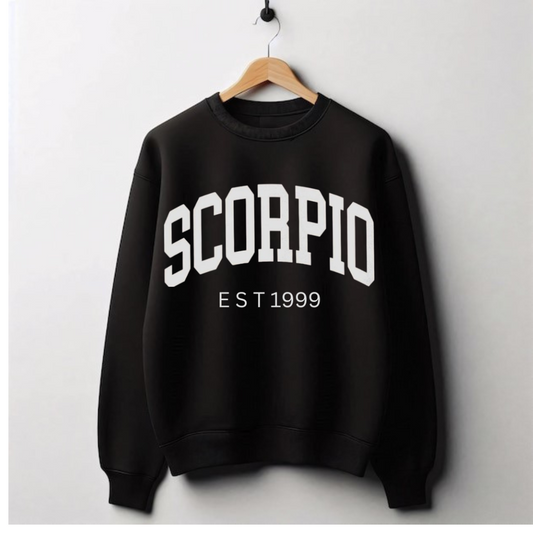 Unisex Custom Year Scorpio Sweatshirt